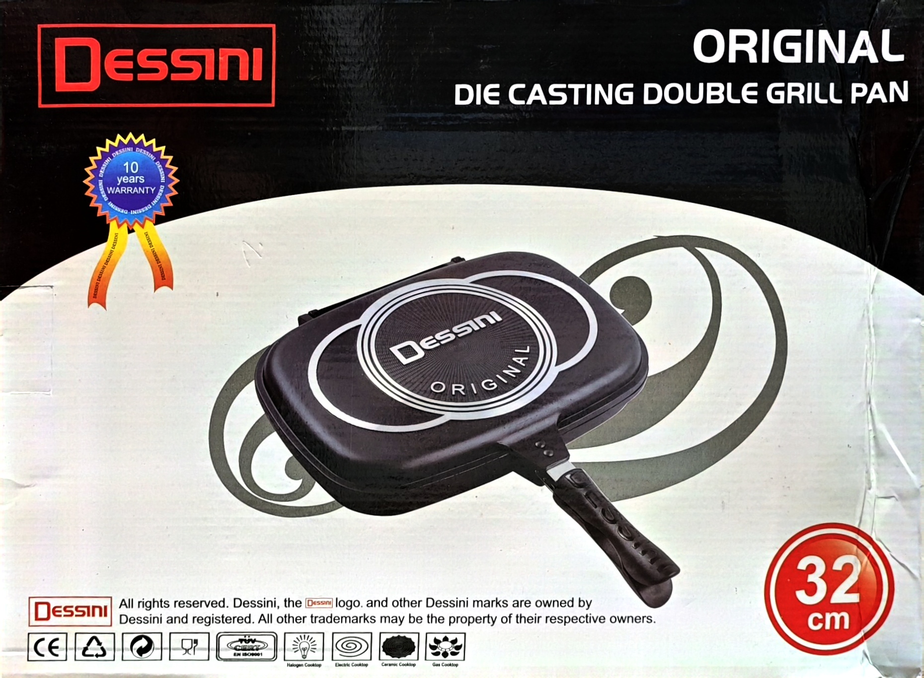 Tigaie Grill Dubla 32cm