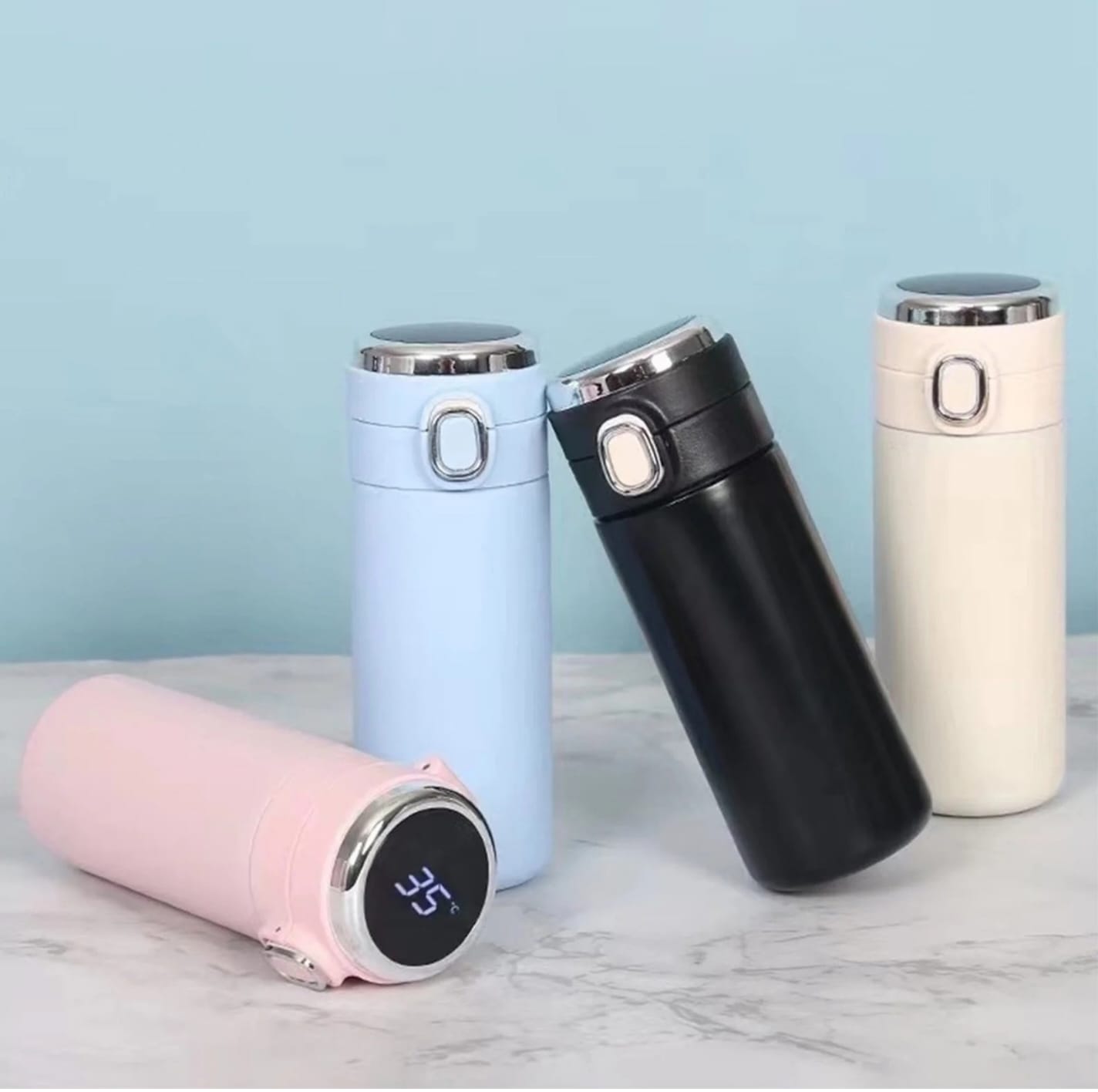 Termos Inox cu Buton