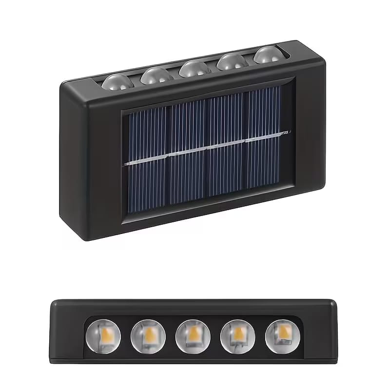 Lampa Solara Perete Dubla Lumina