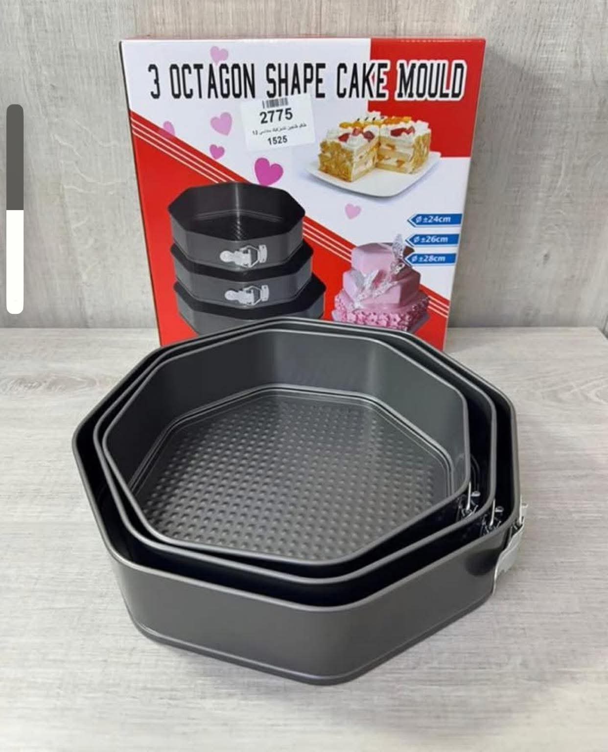 Set 3 Forme Tort Octogonale