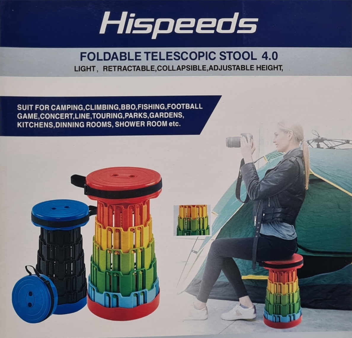 Scaun Pliabil Telescopic Portabil