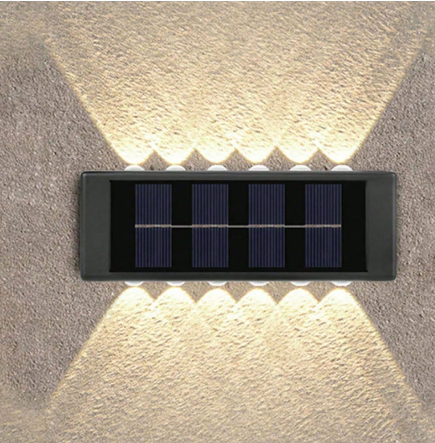 Lampa Solara Perete Dubla Lumina