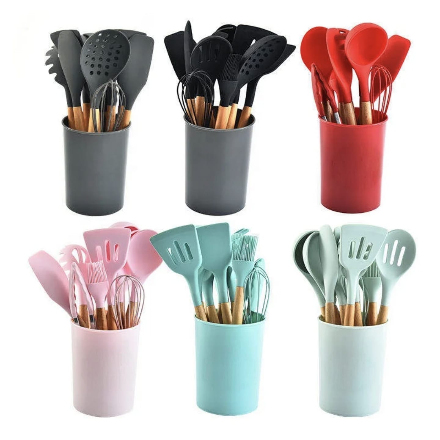 set de ustensile de bucătărie din silicon