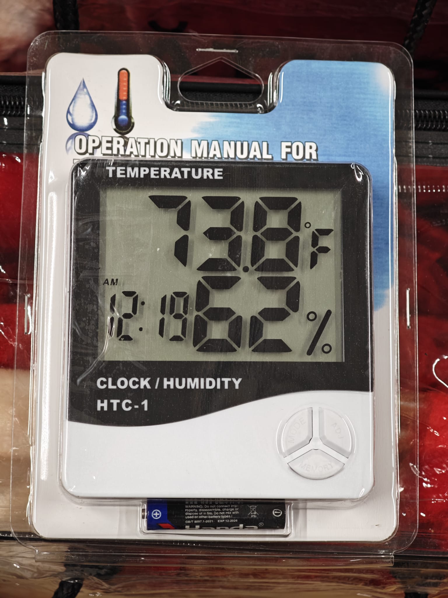 Termometru Higrometru Digital Ceas